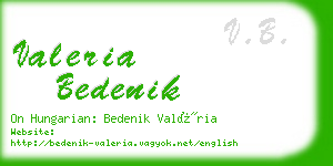 valeria bedenik business card